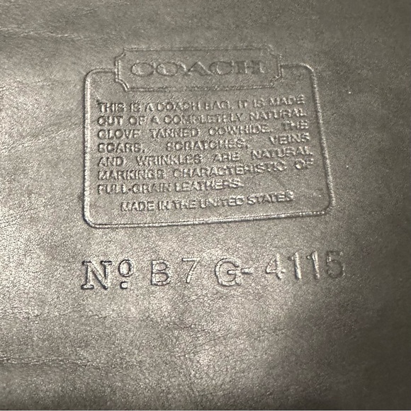 Vintage 1990’s Coach Whitney Black Leather Crossbody Bag made in the USA - Picture 6 of 7